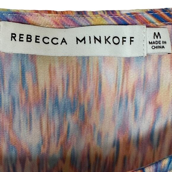 Rebecca Minkoff Blouse Multi Colored Print Size Medium - Picture 5 of 10